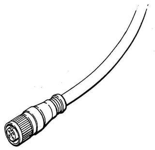 10m kabel 5x0,34mm2 med M12 hunstik M12-C101