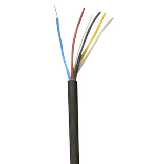 Plastkappeledning halogenfri Cca 5G1.5 sort R100
