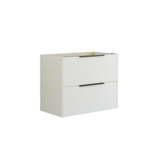 Dansani Mido vaskeskab 80 cm m/2 skuffe, stribet hvid mat