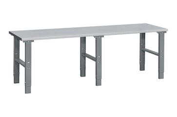 WFI filebænk HD 500 m/stålbordplade 2500x800 mm