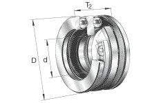 FAG dobbelt axial kugleleje serie 522