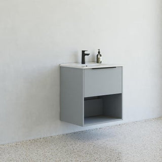 Dansani Mido møbelpakke 61 cm 1 sk m/hylde, glat, blå mat