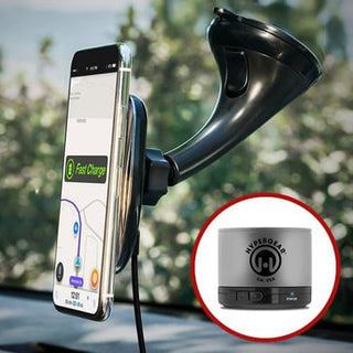 Naztech Magbyddy wireless mobilholder med sugekop inkl Naztech miniboom højtaler