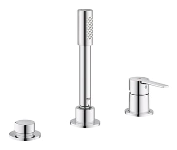 GROHE Lineare New 3-hulsbadkombination krom