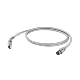 Ethernet patchkabel, RJ45 IP 20, Vinkel 270°, RJ45 IP 20, poler: 8