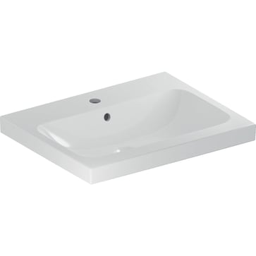 Geberit iCon Light håndvask t/møbel, 600 x 480 mm, hvid porcelæn KeraTect