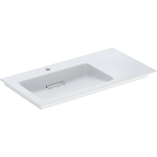 Geberit ONE håndvask 90 x 48 cm hanehul, hvid/KeraTect, blank hvid