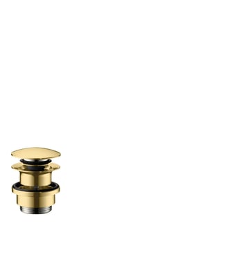 hansgrohe Push-Open bundventil 1 1/4", poleret guld-optik