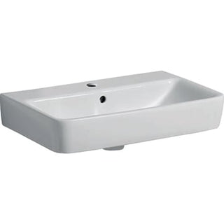 Geberit Renova Compact håndvask t/møbel, 600 x 370 x 170 mm, hvid porcelæn KeraTect