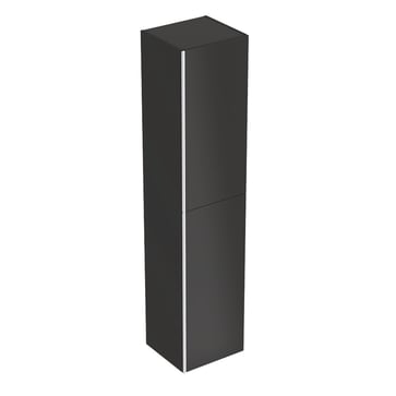 Geberit Acanto højskab 380x1730x360mm 2låger sort spånplade lak