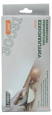 Vinyl handsker large 50 stk pr pakke