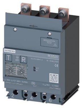 Fejlstrømsmodul RCD520 Basic RCD type A monteret på belastningsside nominel fejlstrøm 0.03-5A  tilbe