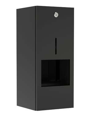 Pressalit Public Premium toiletpapirholder t/1 rulle toiletpapir + 1 reserverulle mat sort