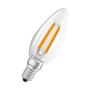 LEDVANCE LED kerte klar 470lm 2,9W/827 ((40W)) E14 energiklasse C dæmpbar