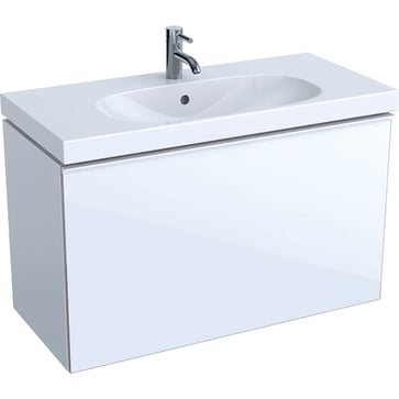 Geberit Acanto vaskeskab 890x535x416mm 1skuffe hvid spånplade lak