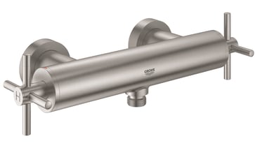 GROHE Atrio brusearmatur til væg udvendig SuperSteel, 26003DC3