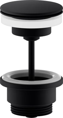 Damixa bundventil Ø63mm 1 1/4"" ""altid åben"" mat sort