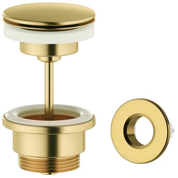 Damixa bundventil Ø63mm 1 1/4"" push-up børstet messing PVD