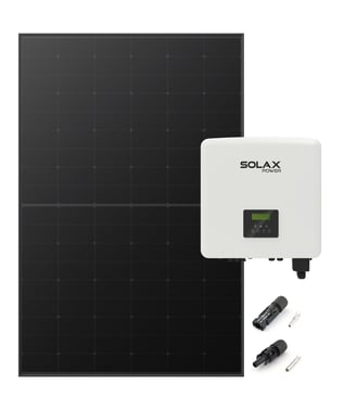 Solax El pakke 10kW hybrid inverter G4 28 stk 460Wp all black paneler