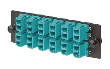 FAP adaptermodul med 12x LC OM3/4 duplex aqua