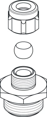 Børma forskruning 1/2" x 8 mm til B7542