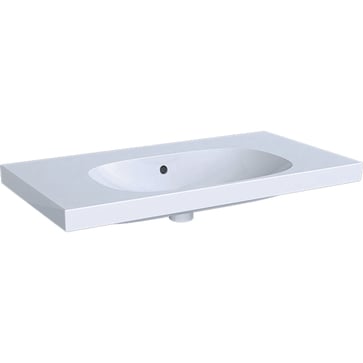 Geberit Acanto håndvask 900x168x482mm t/møbel/bolt hvid porcelæn