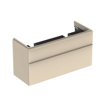 Geberit Smyle vaskeskab 1184x617x470mm 2skuffer sand-grå spånplade lak 500.356.JL.1