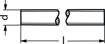 UNC 3/4" DIN 976-1 - SFA4 gevindstang