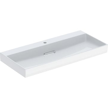 Geberit ONE håndvask 105 x 48 cm m/hanehul, hvid/KeraTect, blank hvid