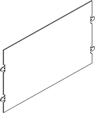 Tabula afskærmningsplade lodret 2X5M