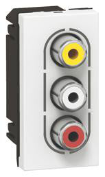 Mulitmedieudtag Mosaic Video 2x RCA hun 1M hvid