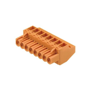 2 polet print stik ((wire)) 5.08 mm pitch 180° med skrue tilslsutning orange BLZ 5.08/02/180 SN OR BX