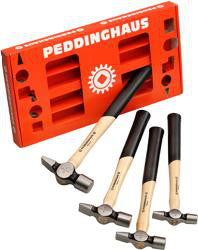 Bænkhammersæt med pen størrelse 1,2,3,4 Peddinghaus