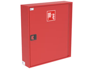Falck brandskab model 3A rød med 30 m x 19 mm slange og automatventil