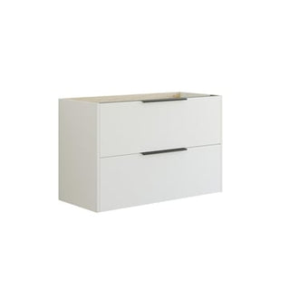 Dansani Mido vaskeskab 100 cm m/2 skuffe, glat hvid mat