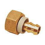 Push-on fitting med indv Omløber - øD : 6MM - øD1 : 6,3MM - øD2 : 13MM 0132