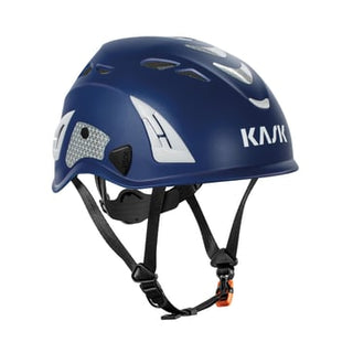 Kask Industrihjelm Superplasma Hi-Vis flou blå med vinter hjelmhue