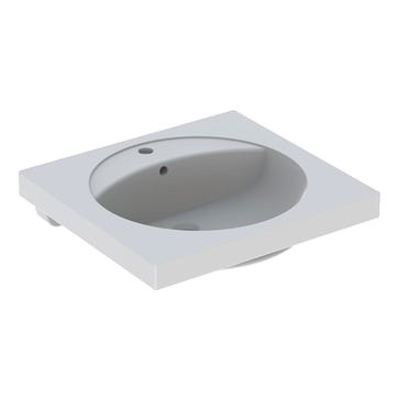 Geberit Preciosa håndvask 600x550x200mm t/bolte hvid porcelæn KeraTect 635108030