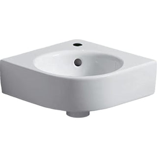 Geberit Renova Compact håndvask, 450 x 395 x 155 mm, hjørne, hvid porcelæn KeraTect