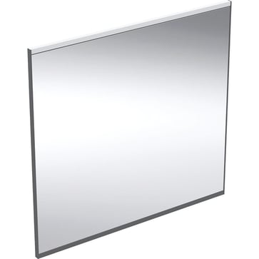 Geberit Option Plus Square spejl med lys 75 x 70 cm, sort mat