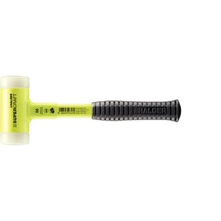 Halder Supercraft Dødslagshammer rekylfri brudsikkert stålskaft gul fluor anti-slip Ø50mm