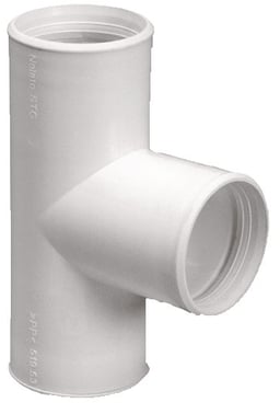 Purus grenrør 90° 32 mm hvid PP/TPE