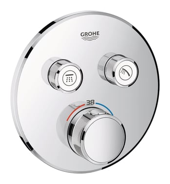 GROHE Grohtherm SmartControl termostat udv. del, rund 2SC, krom