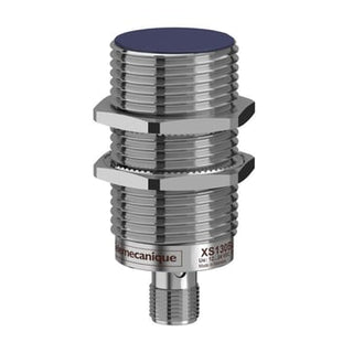Induktiv føler i metal, skærmet. Størrelse = M30. Output: PNP NC. Sn = 15mm. M12