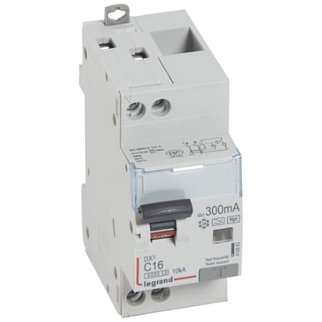 DX3 RCBO kombiafbryder C16 1pol+N 300mA type-F 2M 6000/6KA