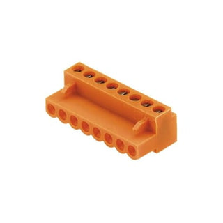 12 polet print stik ((wire)) 5.08 mm pitch 180° med skrue tilslutning orange BL 5.08/12/180 SN OR BX