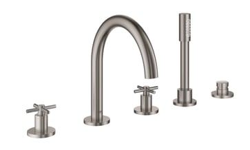 GROHE Atrio kar- og brusekombination med krydsgreb udvendig dele 5-h SuperSteel