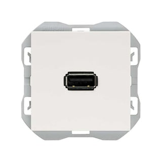 Simon 270 USB-udtag 2.0 type A mat hvid