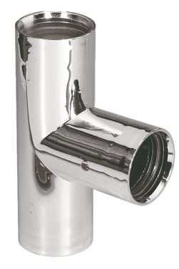 Purus grenrør 90° 32 mm forkromet PP/TPE