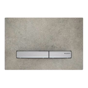 Geberit Sigma50 betjeningsplade, krom/beton